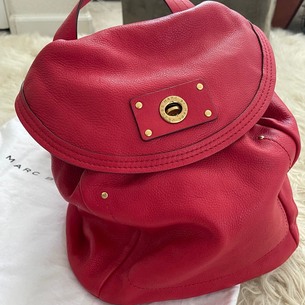 NWT Marc by Marc Jacobs Red leather backpack
